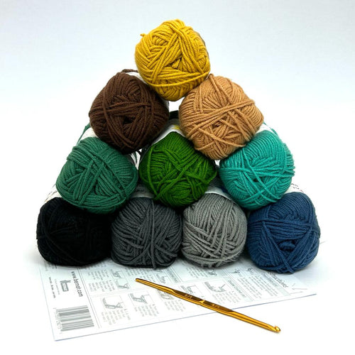 Crochet Starter Yarn Pack- Earth pack