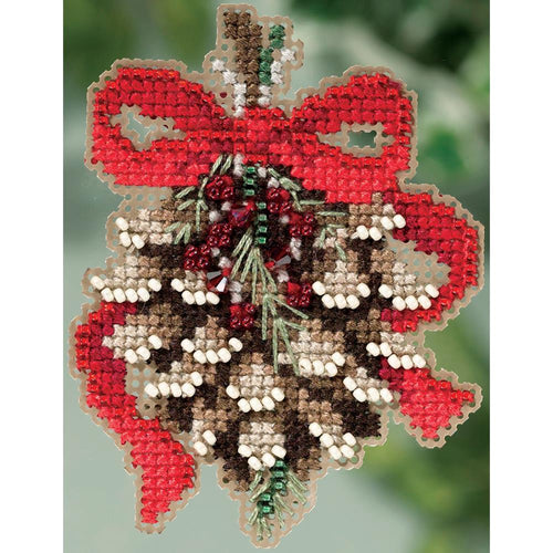 Mill Hill, Pinecone Beads and Cross Stitch Kit