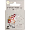 Tulip Heart Shaped Stitch Markers