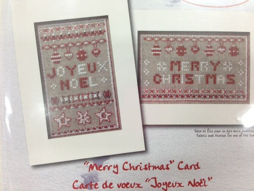DMC Joyeux Noel Greeting Card Cross Stitch Kit
