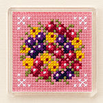 Lecien Cosmo Fridge Magnet Embroidery Cross Stitch Kit