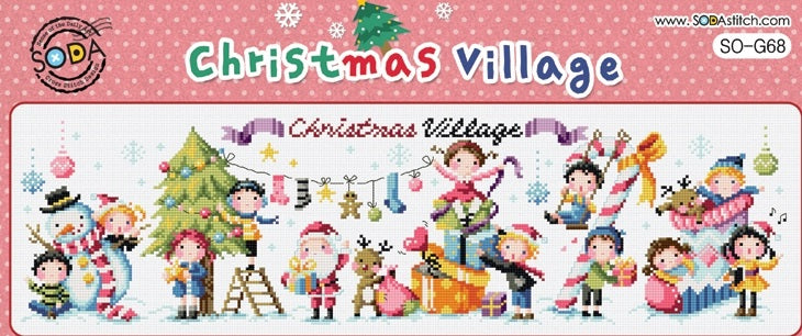 SODA "Christmas Village" Cross Stitch Kit