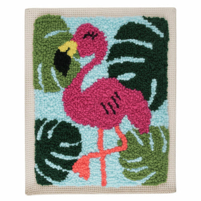 "Flamingo" Punch Needle Kit By Trimits