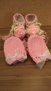 Handmade Baby Bootees and Mittens