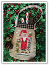 Lizzie*Kate Very Merry Santa Cross Stitch Kit