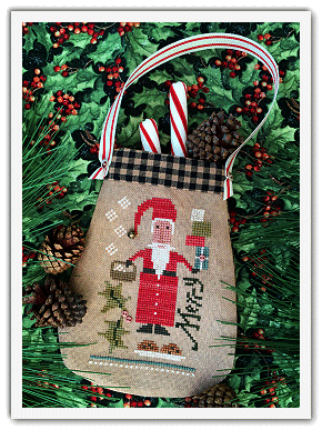Lizzie*Kate Very Merry Santa Cross Stitch Kit