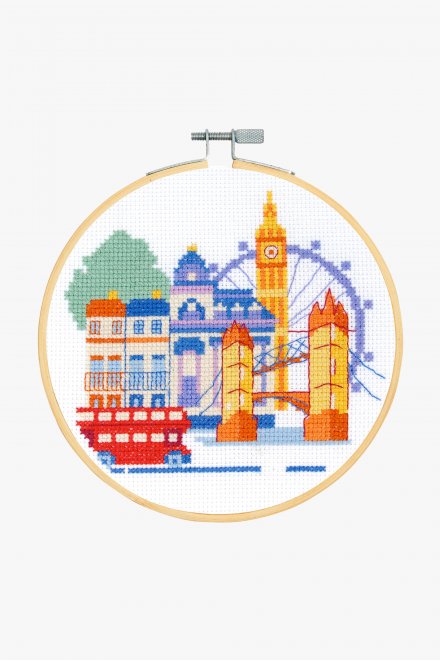 DMC City~London Cross Stitch Kit (6")