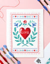 Wool and the Gang- Love Story Cross Stitch Kit
