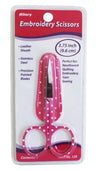 Allary Embroidery Polka Dots Scissors with leather sheath (Assorted Colors)