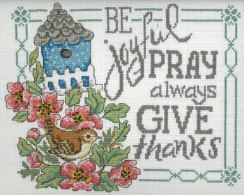Be, Pray, Give Cross Stitch Kit