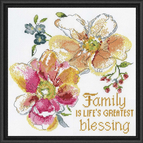 Design Works "Family Blessing" Counted Cross Stitch Kit