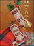Linen Stocking-Candy Cane Cross Stitch Kit