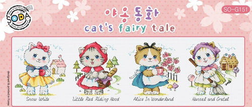 SODA "Cat's Fairy Tale" Cross Stitch Kit