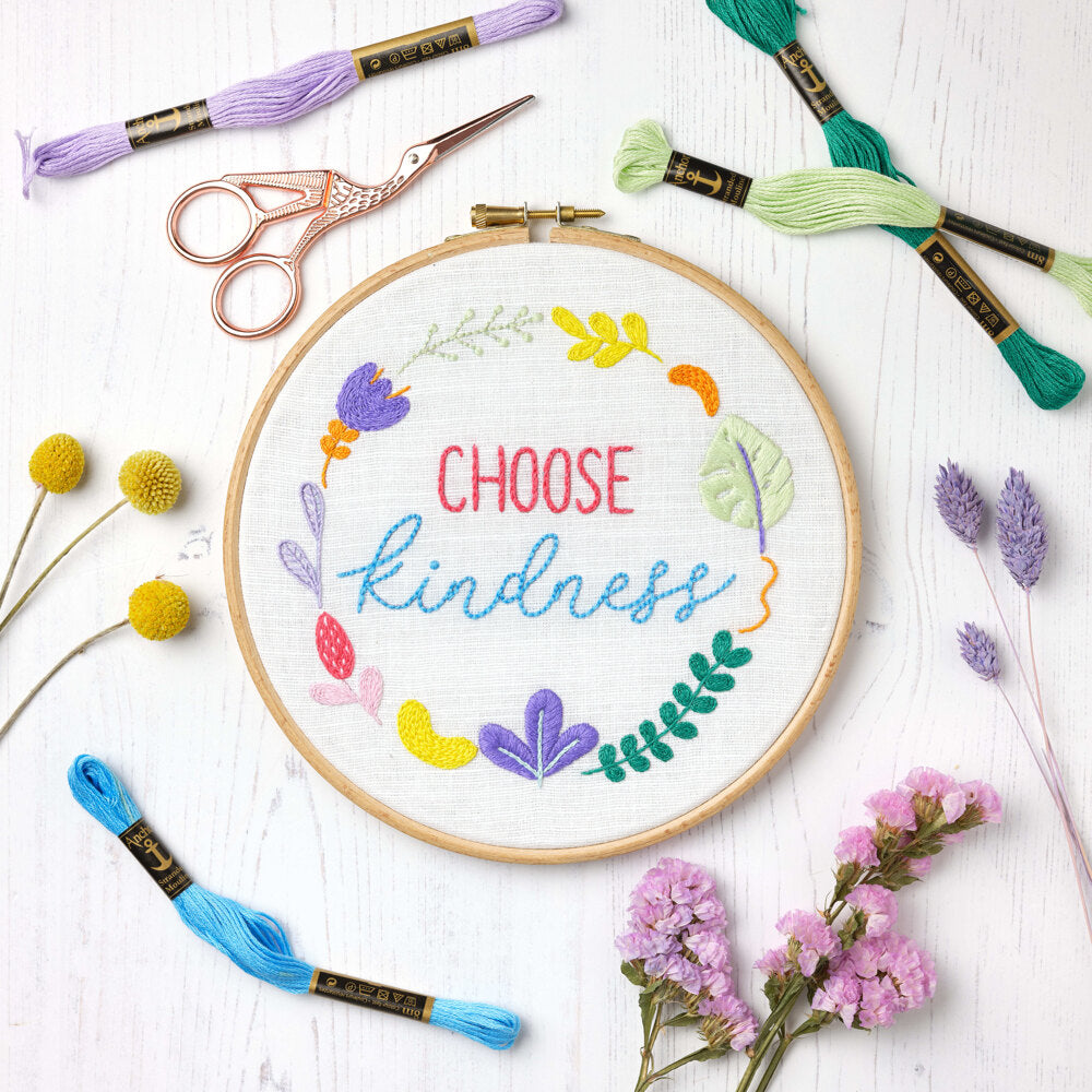 Anchor "Choose Kindness" Embroidery Kit