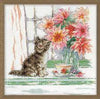 Design Works "Curious Kitty" Counted Cross Stitch Kit