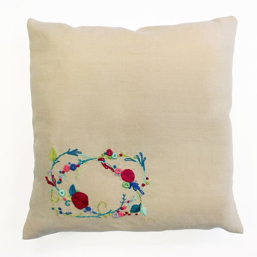 DMC Sweet Meadow Embroidery Complete Cushion Cover Kit