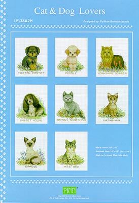 Cat & Dog Lovers Cross Stitch Pattern Chart
