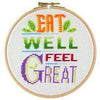 Stitchonomy~ Eat Well Feel Great Cross Stitch Kit