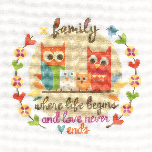 DMC "Family" Cross Stitch Kit
