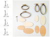 Dandelyne Oval Mini Hoop (set of 4)-Pattern C