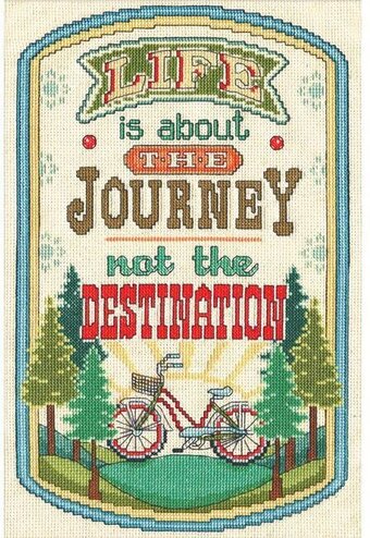 Design Works- "Life is about the Journey, not the Destination" Cross Stitch Kit