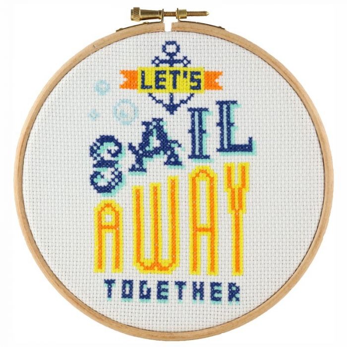 Stitchonomy~ Let's Sail Away Together Cross Stitch Kit