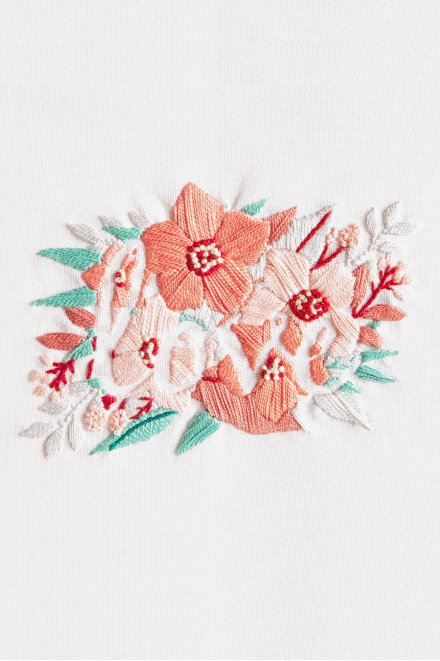 DMC Perle Effect 3D Embroidery Kit - Love Flower