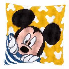Vervaco Mickey Mouse Peek-a- Boo- Needlepoint Kit