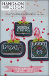Hands On Design Chalkboard Ornament Christmas (Part 2) Cross Stitch Chart