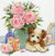Design Works "Puppy with Rose" Counted Cross Stitch Kit