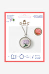 DMC Round Embroidery Metal Pendant