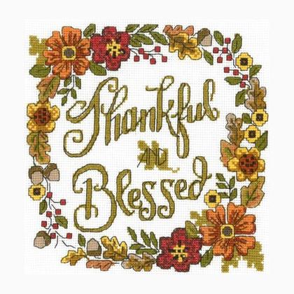 Thankful & Blessed Cross Stitch Kit
