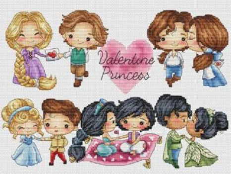 "Valentine Princess" Cross Stitch Kit