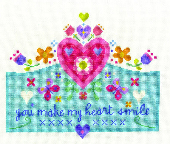 DMC Counted Cross Stitch Kit - You Make My Heart Smile